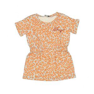 Kenzo Kids Orange Gray Leopard Dress Size 2